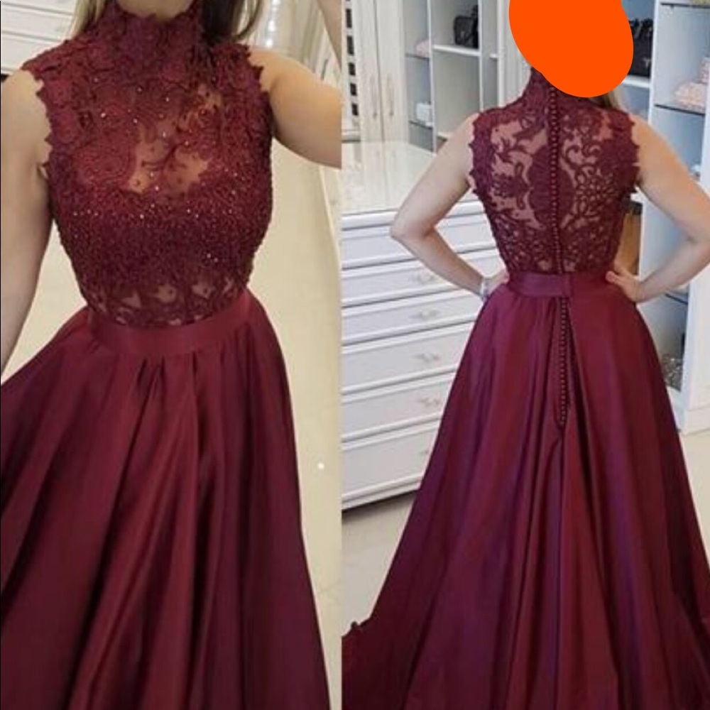 Bergundy/Red Prom Dress - Picture 3 of 3